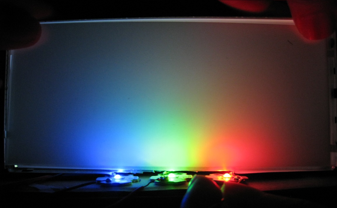 三原色LED (圖片來源:王祥辰 中正大學智能化光機電元件整合實驗室)