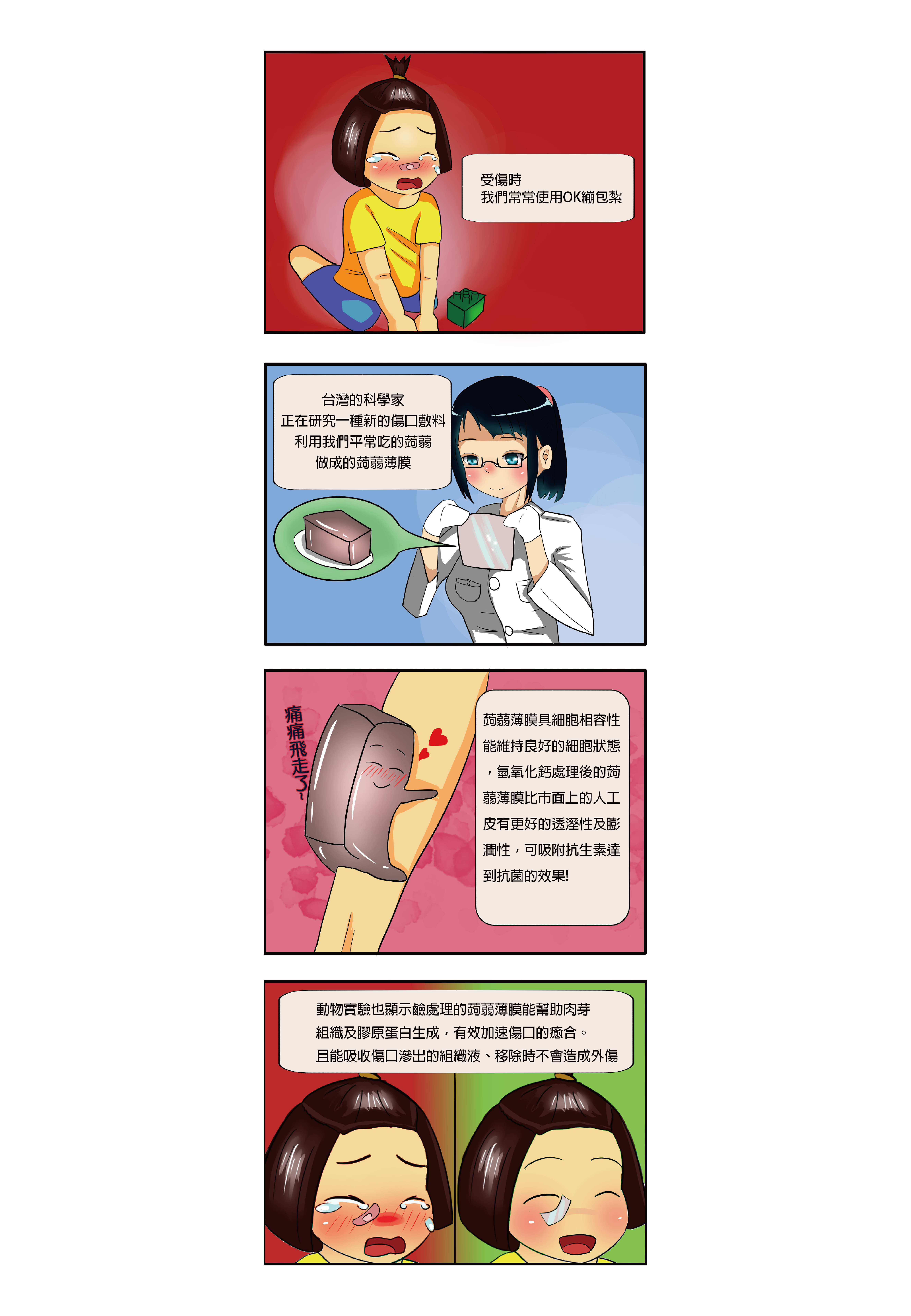 蒟蒻薄膜傷口敷料