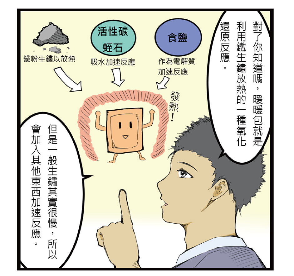 暖暖包與熱力學漫畫第三格