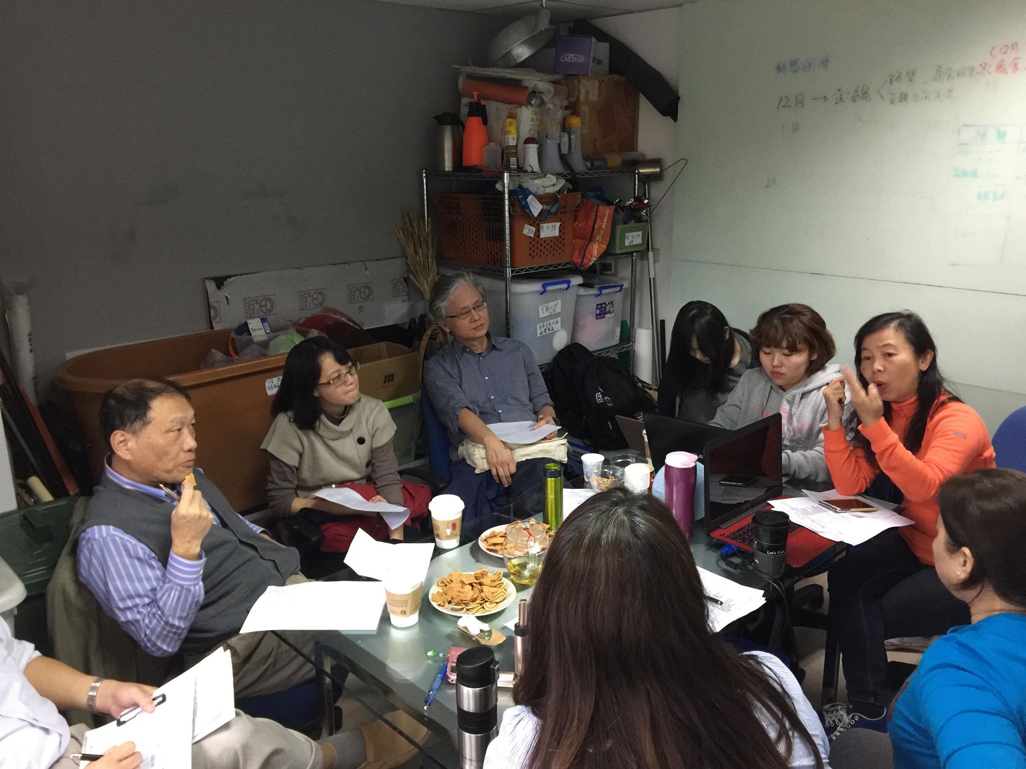 開會討論成為這四年研究計畫的日常（圖／杜文苓提供）。