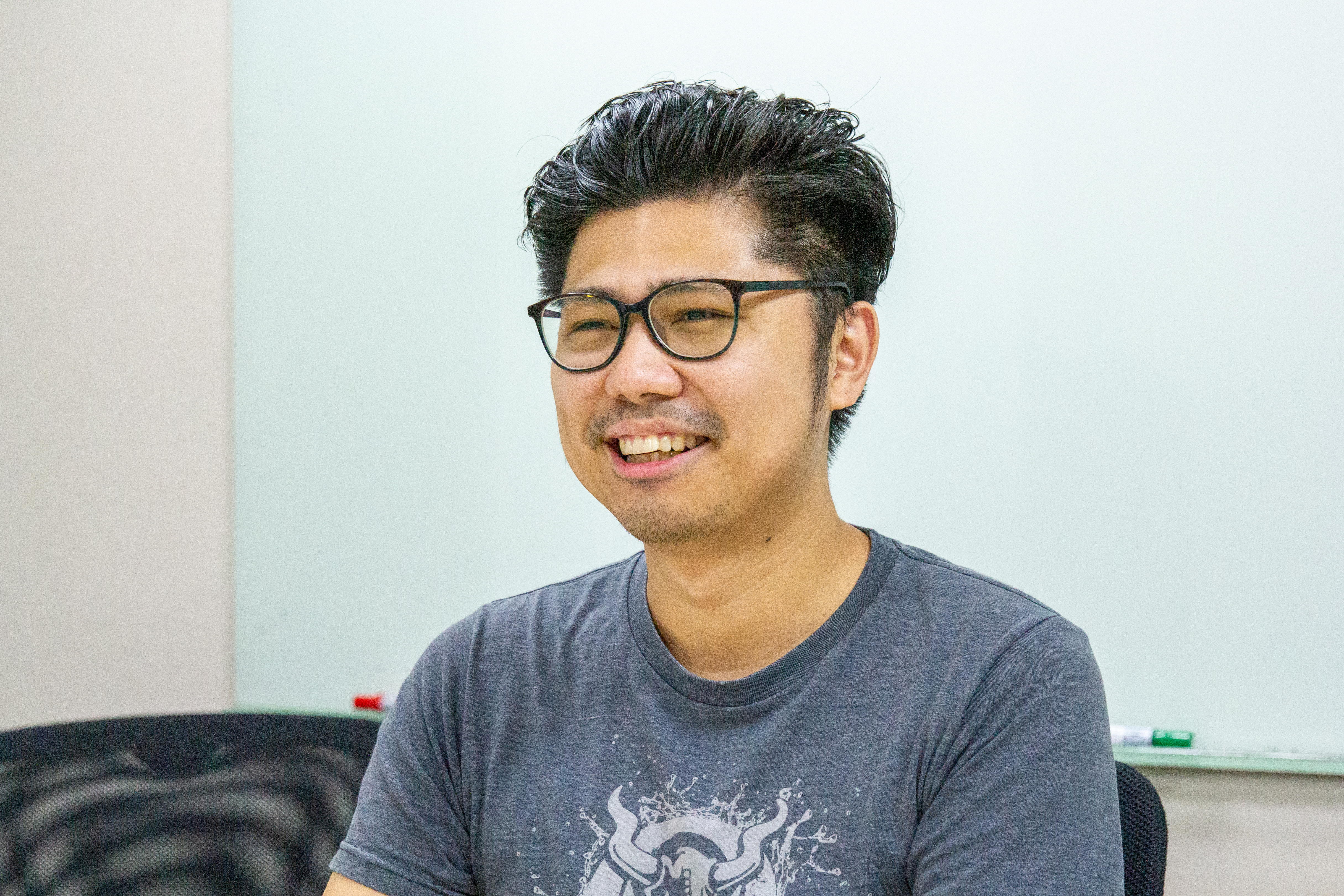 楊尚樺勉勵大學生要做自己有熱情的事。（圖／簡克志攝）
