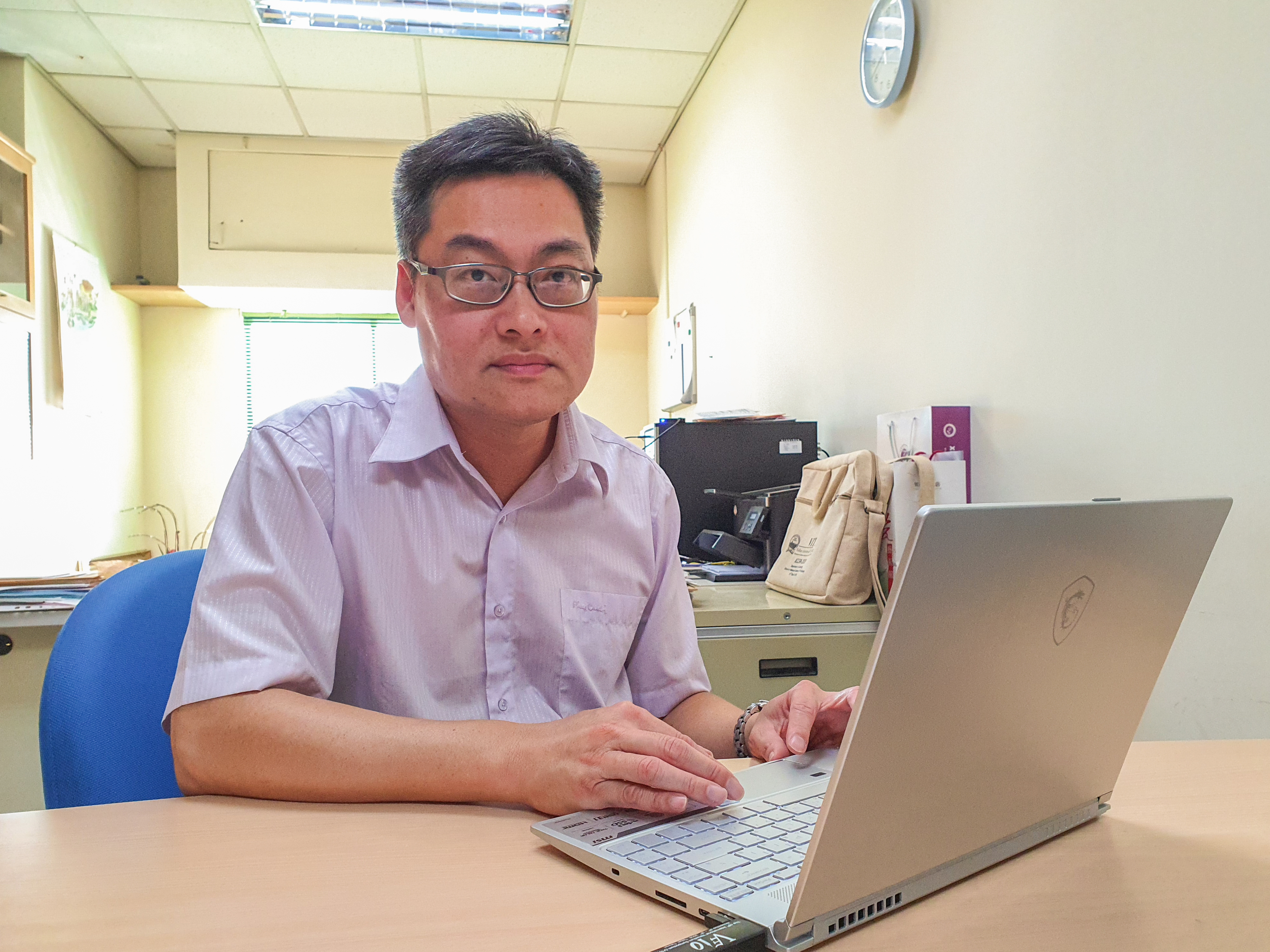 國立清華大學化學系教授黃暄益。（圖／簡克志攝）
